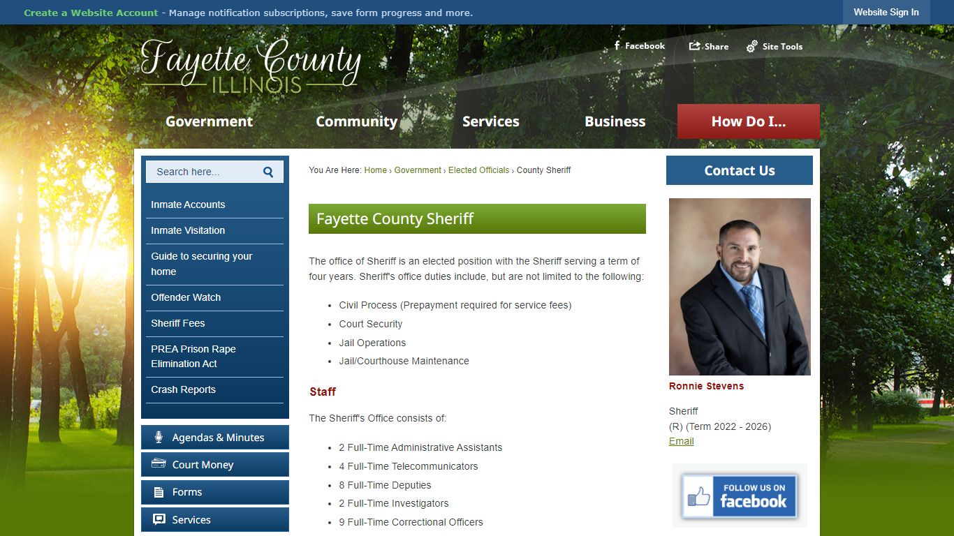 Fayette County Sheriff | Fayette County, IL - Official Website